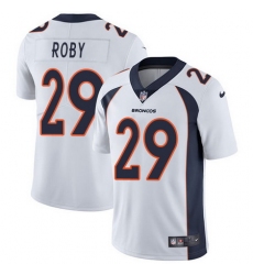 Nike Broncos #29 Bradley Roby White Mens Stitched NFL Vapor Untouchable Limited Jersey