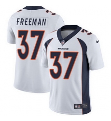 Nike Broncos #37 Royce Freeman White Mens Stitched NFL Vapor Untouchable Limited Jersey