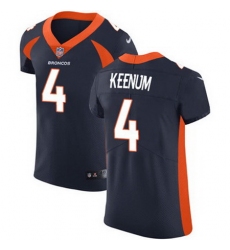 Nike Broncos #4 Case Keenum Navy Blue Alternate Mens Stitched NFL Vapor Untouchable Elite Jersey