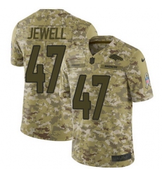 Nike Broncos #47 Josey Jewell Camo Mens Stitched NFL Limited 2018 Salute To Service Jersey