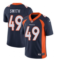 Nike Broncos #49 Dennis Smith Navy Blue Alternate Mens Stitched NFL Vapor Untouchable Limited Jersey