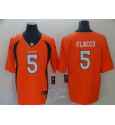 Nike Broncos 5 Joe Flacco Orange Vapor Untouchable Limited Jersey