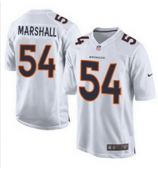 Nike Broncos #54 Brandon Marshall White Mens Stitched NFL Game Event Jersey
