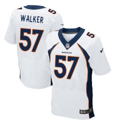Nike Broncos #57 Demarcus Walker White Mens Stitched NFL New Elite Jersey