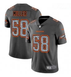 Nike Broncos 58 Von Miller Gray Camo Vapor Untouchable Limited Jersey