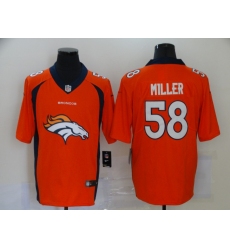 Nike Broncos 58 Von Miller Orange Team Big Logo Vapor Untouchable Limited Jersey
