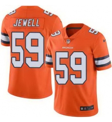 Nike Broncos 59 Josey Jewell Orange Color Rush Limited Jersey