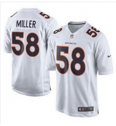 Nike Broncos #8 Brandon McManus White Mens Stitched NFL Game Event Jersey 3677