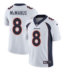 Nike Broncos #8 Brandon McManus White Mens Stitched NFL Vapor Untouchable Limited Jersey
