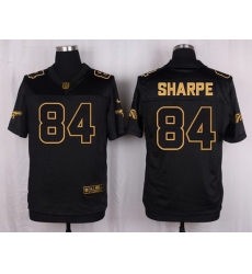 Nike Broncos #84 Shannon Sharpe Black Mens Stitched NFL Elite Pro Line Gold Collection Jersey