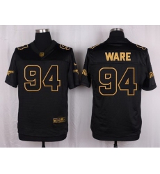 Nike Broncos #94 DeMarcus Ware Black Mens Stitched NFL Elite Pro Line Gold Collection Jersey