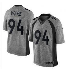 Nike Broncos #94 DeMarcus Ware Gray Mens Stitched NFL Limited Gridiron Gray Jersey