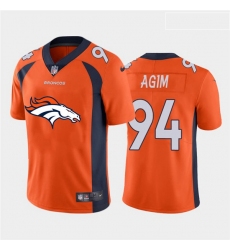 Nike Broncos 94 McTelvin Agim Orange Team Big Logo Vapor Untouchable Limited Jersey