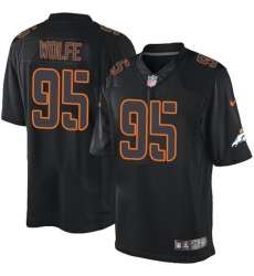 Nike Broncos #95 Derek Wolfe Black Mens Stitched NFL Impact Limited Jersey