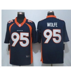 Nike Broncos #95 Derek Wolfe Navy Blue Alternate Mens Stitched NFL New Limited Jersey