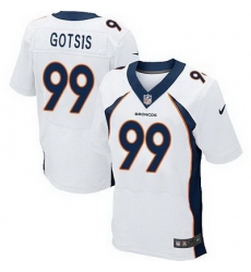 Nike Broncos #99 Adam Gotsis White Mens Stitched NFL New Elite Jersey