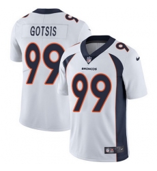 Nike Broncos #99 Adam Gotsis White Mens Stitched NFL Vapor Untouchable Limited Jersey