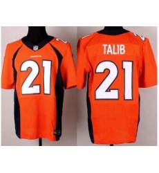 Nike Denver Broncos 21 Aqib Talib Orange Elite NFL Jersey