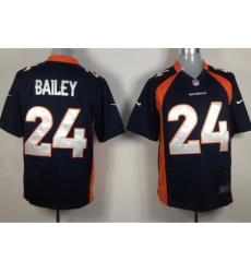 Nike Denver Broncos 24 Champ Bailey Blue Game NFL Jersey