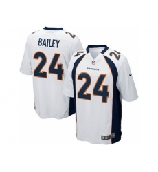 Nike Denver Broncos 24 Champ Bailey White Game NFL Jersey
