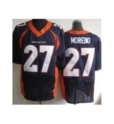 Nike Denver Broncos 27 Knowshon Moreno Blue Elite NFL Jersey