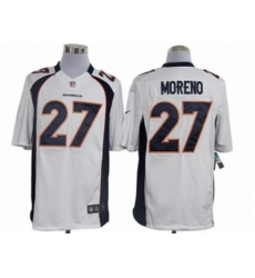 Nike Denver Broncos 27 Knowshon Moreno White Limited NFL Jersey