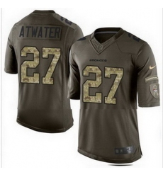 Nike Denver Broncos #27 Steve Atwater Green Mens Stitched NFL Limited Salute To Service Jersey