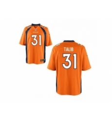 Nike Denver Broncos 31 Aqib Talib Orange Limited NFL Jersey
