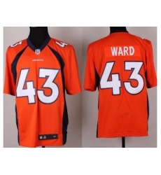 Nike Denver Broncos 43 T.J. Ward Orange Game NFL Jersey