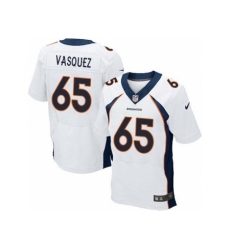 Nike Denver Broncos 65 Louis Vasquez White Elite NFL Jersey