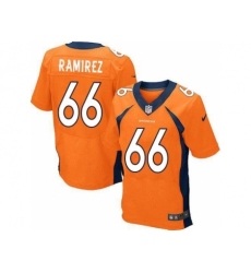 Nike Denver Broncos 66 Manny Ramirez Orange Elite NFL Jersey