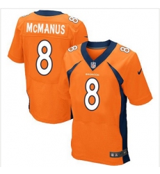 Nike Denver Broncos #8 Brandon McManus Orange Team Color Mens Stitched NFL New Elite Jersey