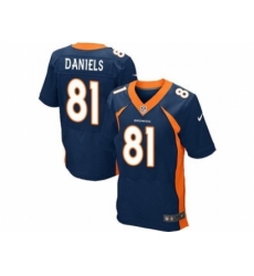 Nike Denver Broncos 81 Owen Daniels blue Elite NFL Jersey