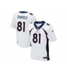 Nike Denver Broncos 81 Owen Daniels white Elite NFL Jersey