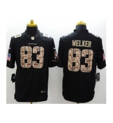 Nike Denver Broncos 83 Wes Welker Black Limited Salute to Service NFL Jersey