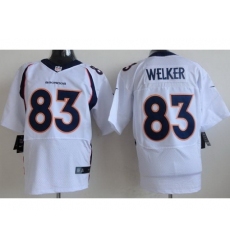 Nike Denver Broncos 83 Wes Welker White Elite NFL Jersey