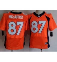 Nike Denver Broncos 87 Ed McCaffrey Orange Elite NFL Jersey