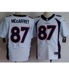 Nike Denver Broncos 87 Ed McCaffrey White Elite NFL Jersey