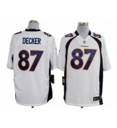 Nike Denver Broncos 87 Eric Decker White Game NFL Jersey