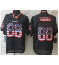 Nike Denver Broncos 88 Demaryius Thomas Black USA Flag Fashion NFL Jersey