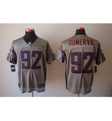 Nike Denver Broncos 92 Elvis Dumervil Grey Elite Shadow NFL Jersey