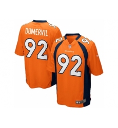 Nike Denver Broncos 92 Elvis Dumervil orange Game NFL Jersey