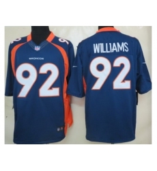 Nike Denver Broncos 92 Sylvester Williams Blue Limited NFL Jersey
