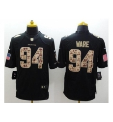 Nike Denver Broncos 94 DeMarcus Ware Black Limited Salute to Service NFL Jersey