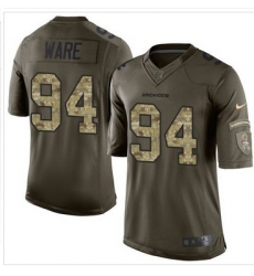 Nike Denver Broncos #94 DeMarcus Ware Green Men 27s Stitched NFL Limited Salute To Service Jersey