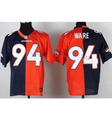Nike Denver Broncos 94 Demarcus Ware Orange Blue Elite Split NFL Jersey