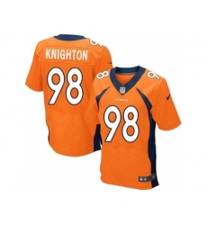 Nike Denver Broncos 98 Terrance Knighton Orange Elite NFL Jersey