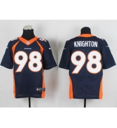 Nike Denver Broncos 98 Terrance Knighton blue Elite NFL Jersey