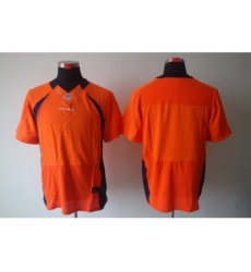 Nike Denver Broncos Blank Orange Elite NFL Jersey