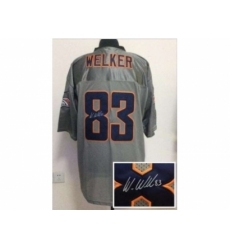 Nike denver broncos 83 Wes Welker grey Elite shadow signature NFL Jersey